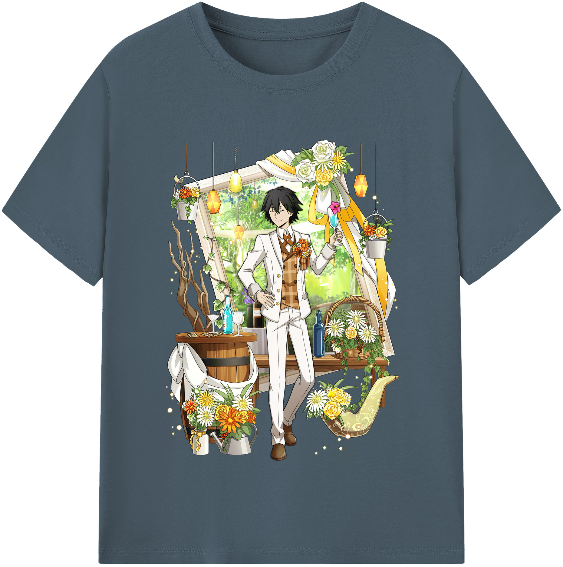 （画像用） 文豪ストレイドッグス Bungo Stray Dogs 綿100％半袖Tシャツ（フロントプリント）